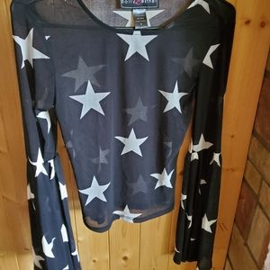 Black top with stars
